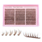 300 PCS Brown False Eyelash Cluster Kit with Multiple Lengths