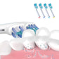 4 Pack Dual Clean Replacement Brush Heads Compatible with Oral-B Electric Toothbrush