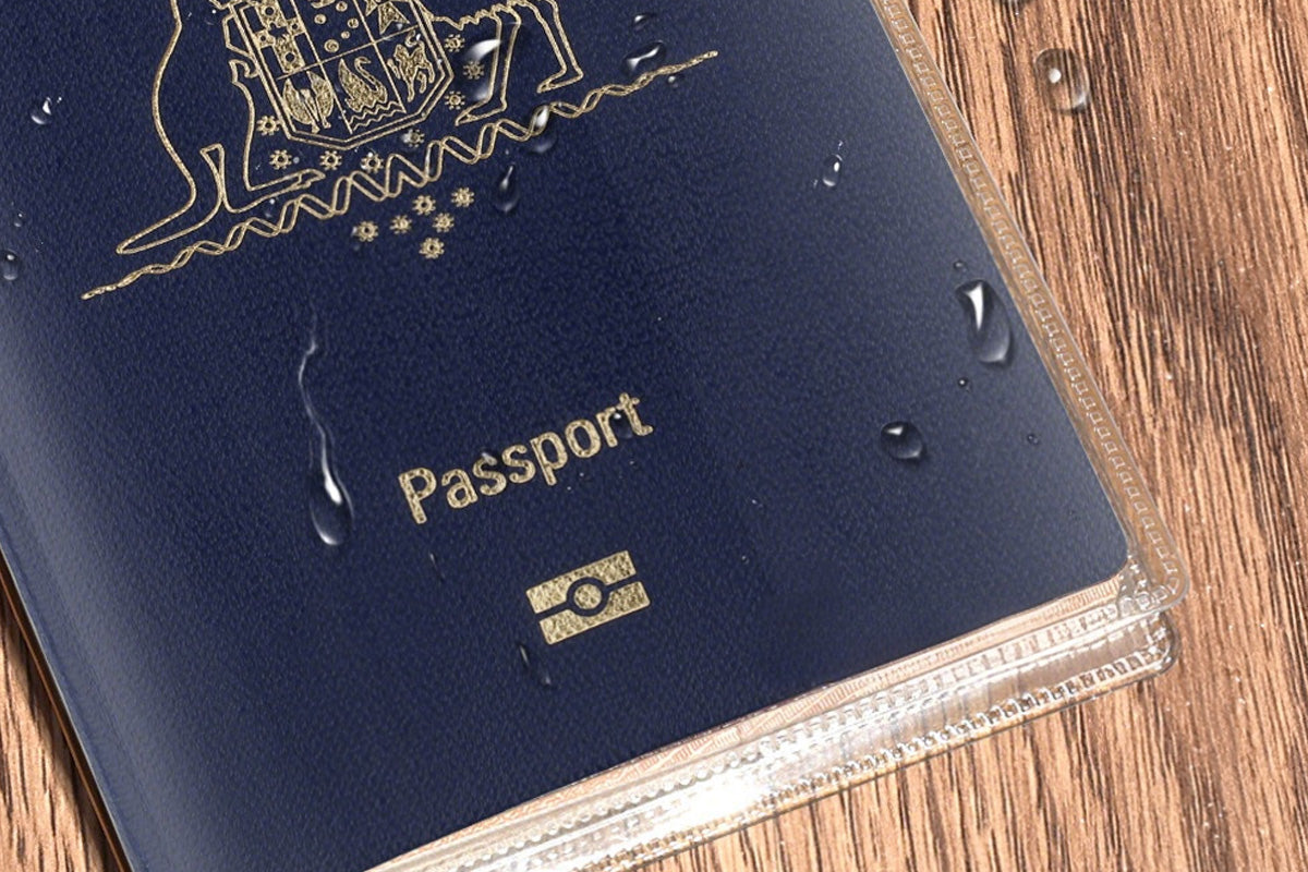 5 Pack Clear Passport Cover Protector Case with Card Slots