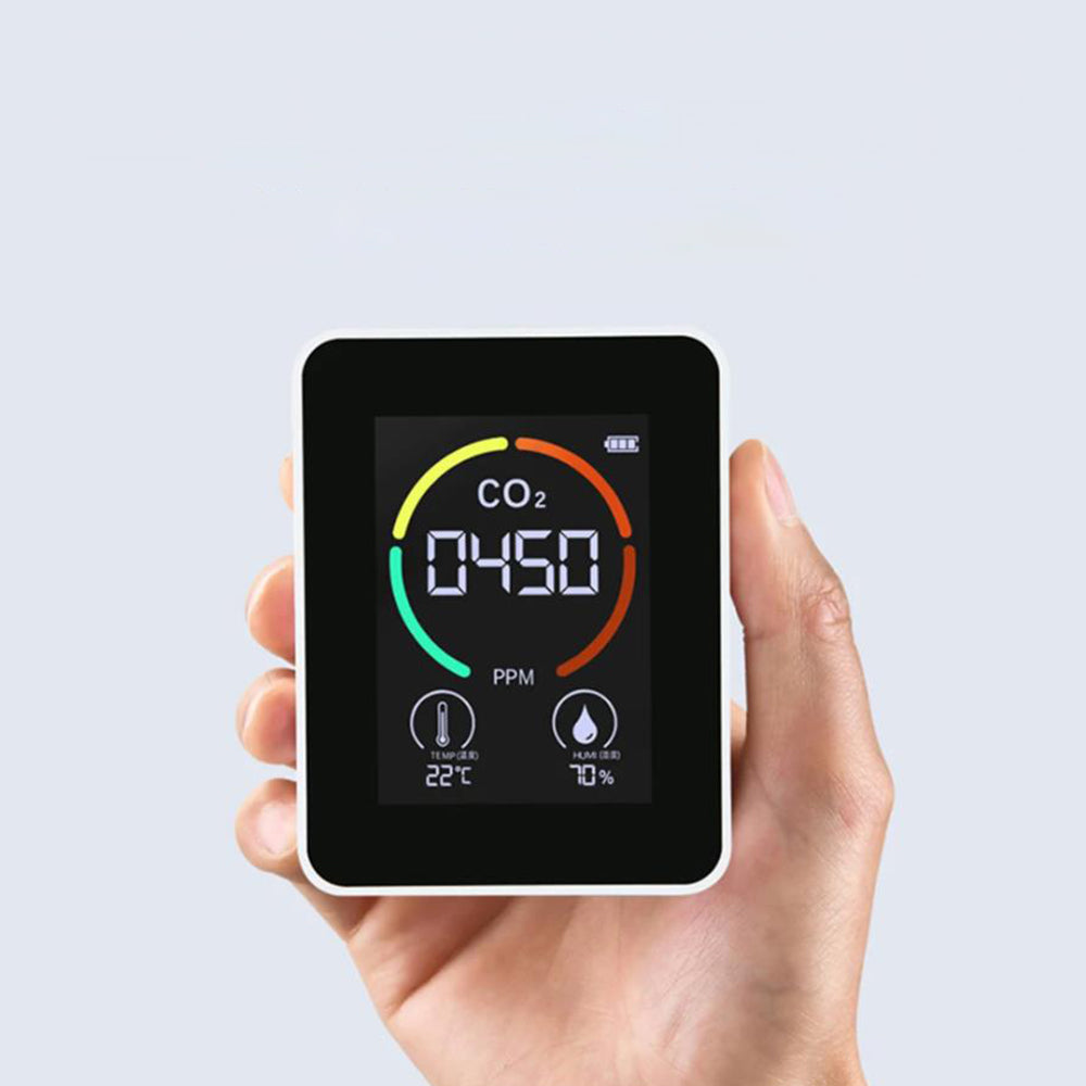3-in-1 CO2 Meter Temperature Humidity Air Quality Monitor Detector