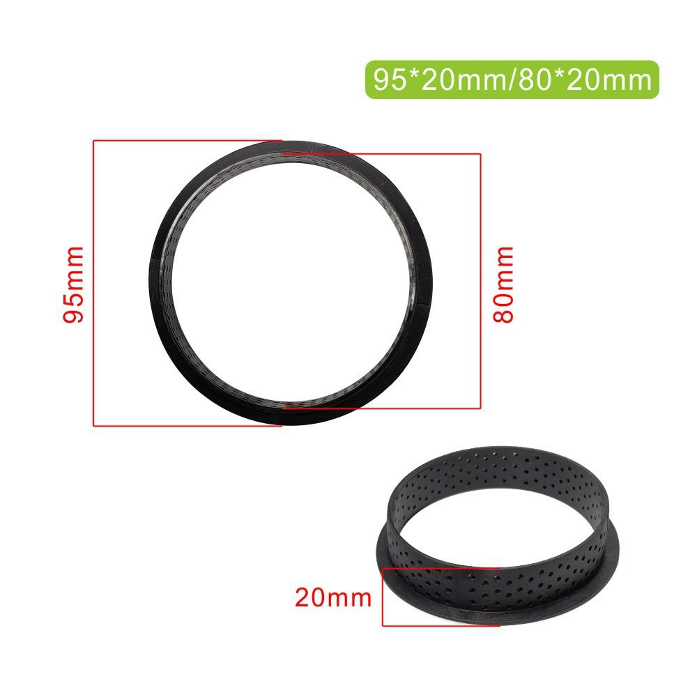 8-Piece Circle Ring Tart Decor Baking Molds