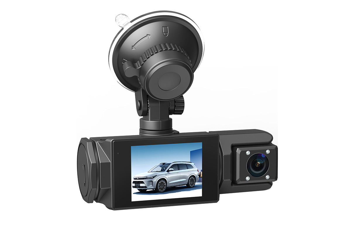 3 Channel Dash Cam With WIFI Front Inside And Rear Car Dash Camera With Motion Detection