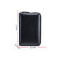 Travel Wallet Genuine Leather Card Holder Wallet with Zipper