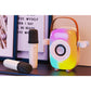 Mini Karaoke Machine Toy Portable Bluetooth Karaoke Speaker with 2 Wireless Microphones