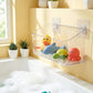 No Drill Bath Storage Wall Mounted Transparent Shower Caddy for Home