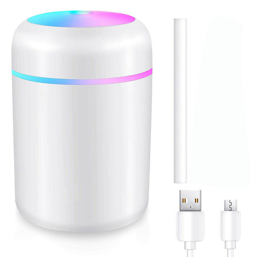Car Air Purifier USB Diffuser Mist Humidifier with Led Night Light