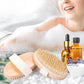 2PCS Dry Brushing Body Brush Natural Bristle Exfoliating Brush For Skin Care