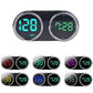 Car HUD Head Up Display Supports KMH MPH Time Direction Display Digital Car Speedometer for Cars Trucks