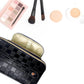 Large Capacity PU Leather Water-Resistant Checkered Cosmetic Bag Travel Makeup Bag