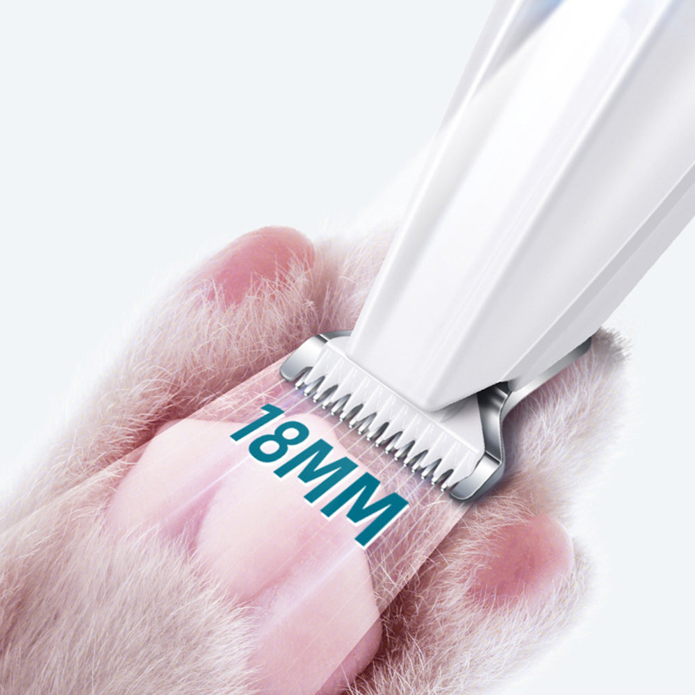 Electric Dog Paw Trimmer with LED Light Rechargeable Pet Clipper