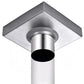 Square Shower Drain with Filter Detachable Stainless Steel Floor Drain for Bathroom Balcony