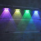 2pcs Outdoor Solar Fence Lights with RGB Modes