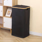 100L Laundry Basket with Lid Clothes Hampers for Laundry with Bamboo Handles Removable Bag