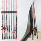 Fishing Pole Holder Holds Up to 9 Rods or Combos for Rods of Diameter 3 to 19mm
