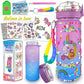 DIY Water Bottle with Stickers Attractive Decorate Your Own Water Bottle Kit
