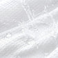 Waffle Weave Water Resistant Shower Curtain with 12 Rustproof Rings-White