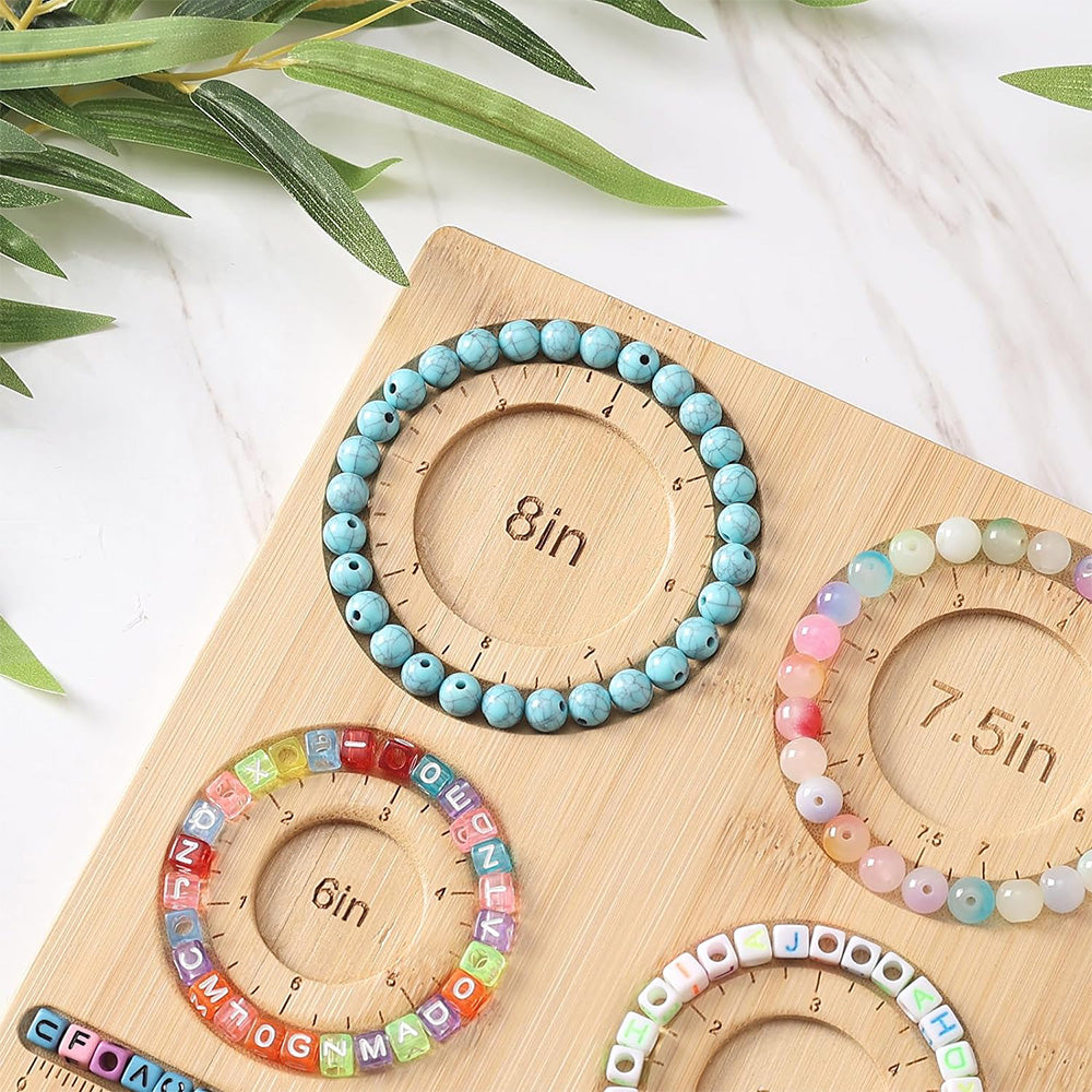 Compact Beading Mat Wood Bead Board for DIY Craft Jewelry Making Beading Tray