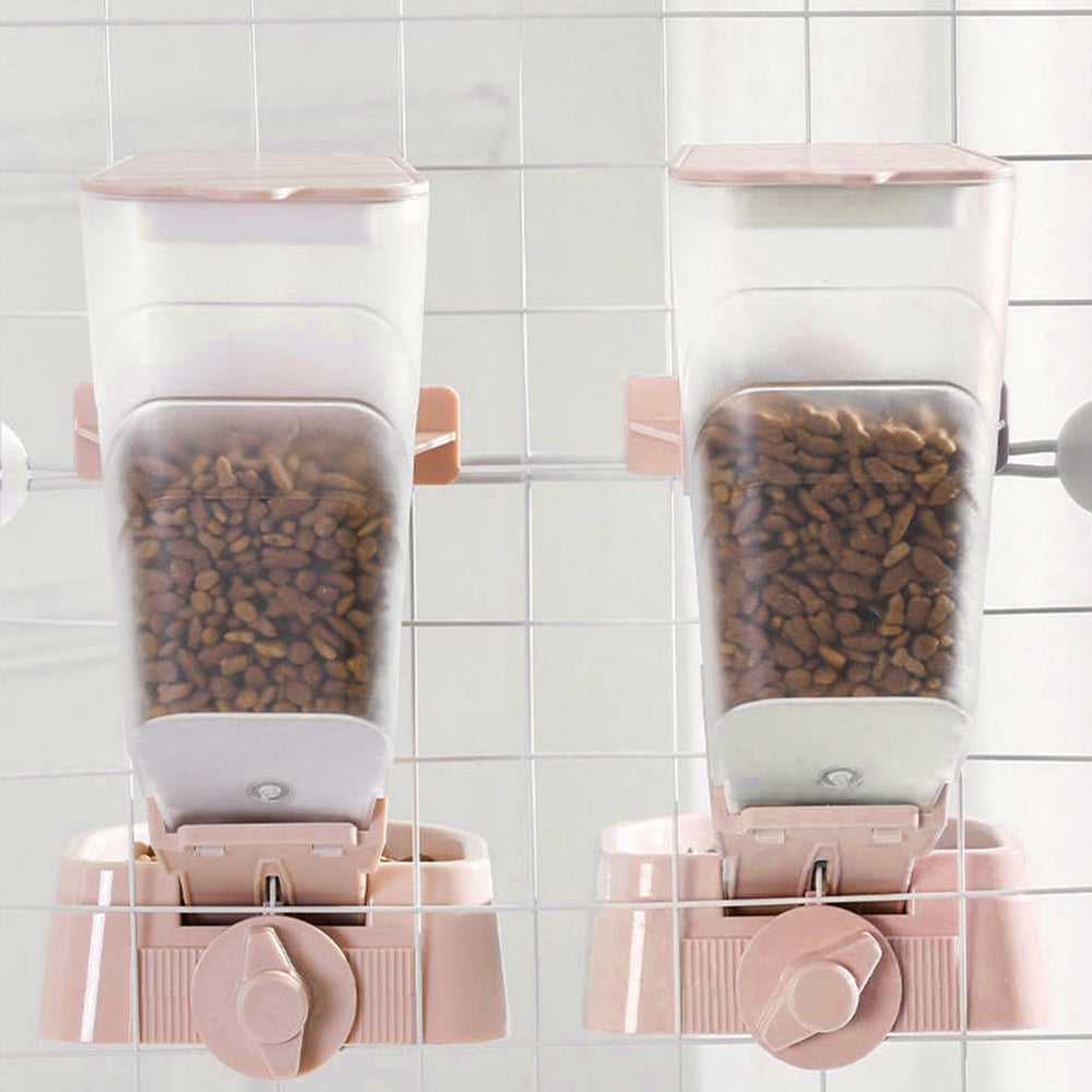 Automatic Pet Bowl Cage Hanging Feeder Pet Water Bottle