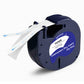 5Pcs 12mm White on Black PET Label Maker Tape Compatible for Dymo Printers