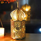 Christmas Wooden Lantern – Decorative Carved Hollow LED Night Light for Holiday Home Decor