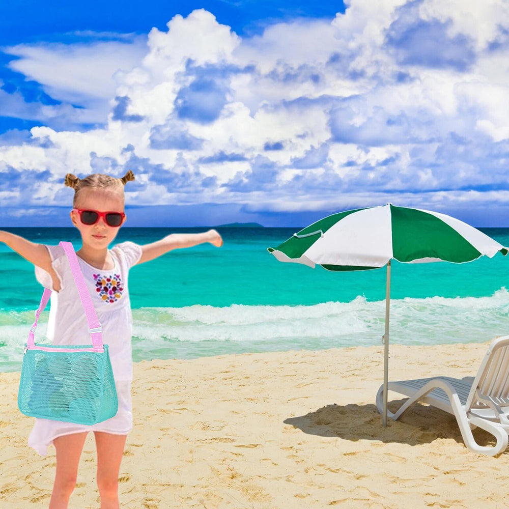 Beach Toy Seashell Mesh Collecting Bag