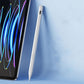 LED Power Display Stylus Pencil for iPad with Palm Rejection and Tilt Sensitivity White
