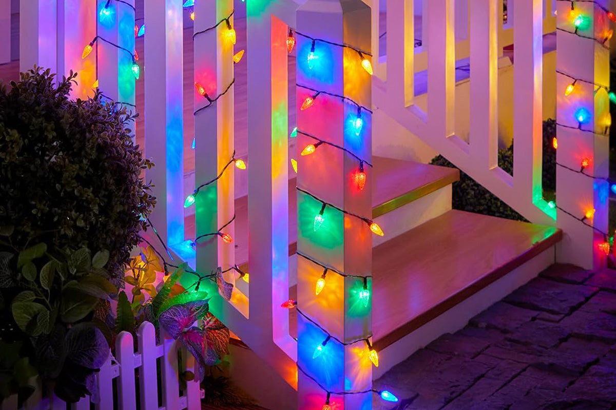 7M Solar Strawberry String Lights Waterproof Christmas Indoor Outdoor LED Holiday Decor