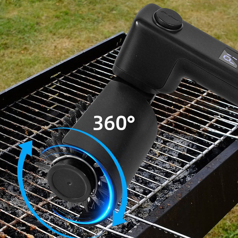 Cordless Electric Grill Brush Rotating Rechargeable Grill Cleaner for Home Outdoor