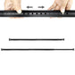 No Drill Carbon Steel Telescopic Tension Rod for Window Wardrobe Bathroom