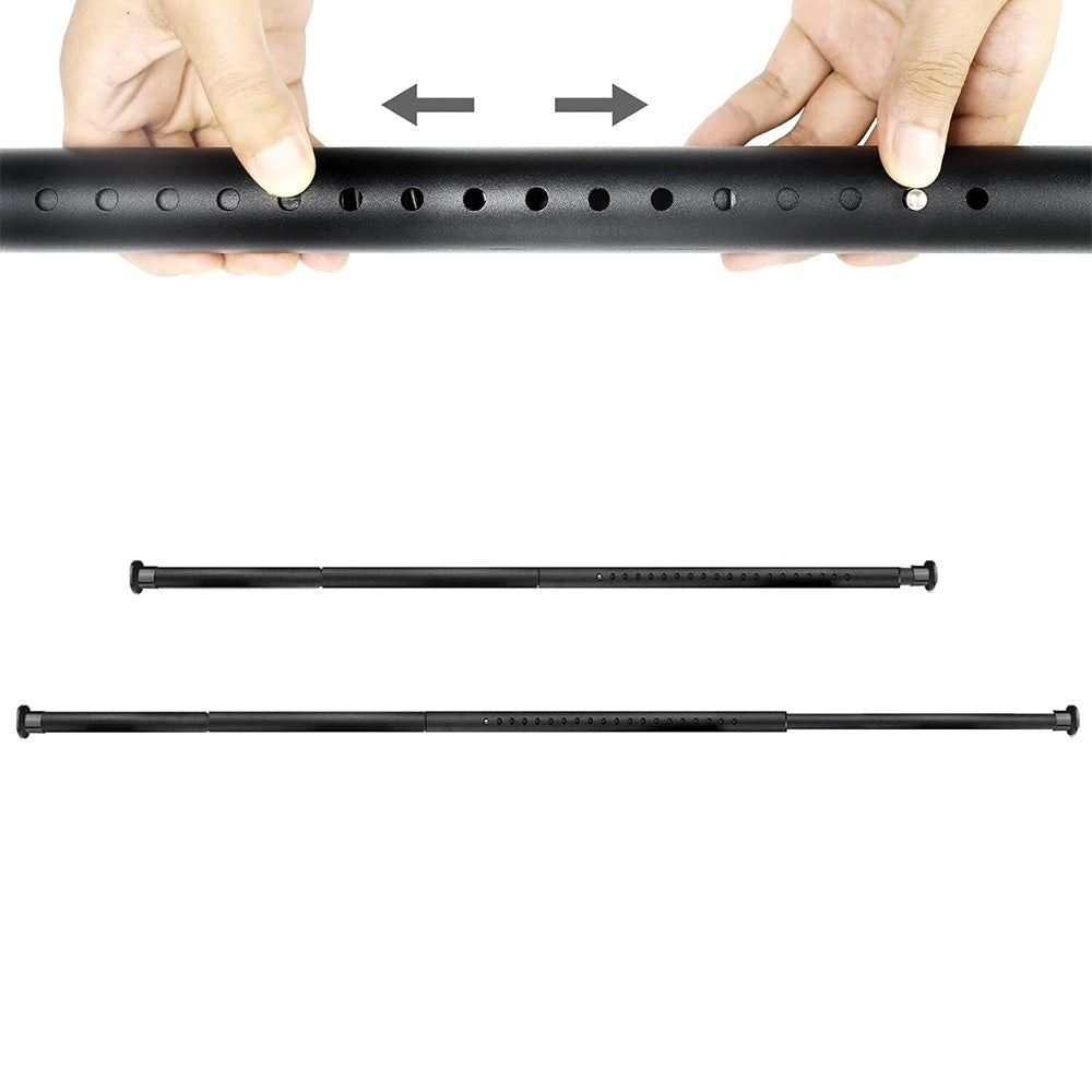 No Drill Carbon Steel Telescopic Tension Rod for Window Wardrobe Bathroom
