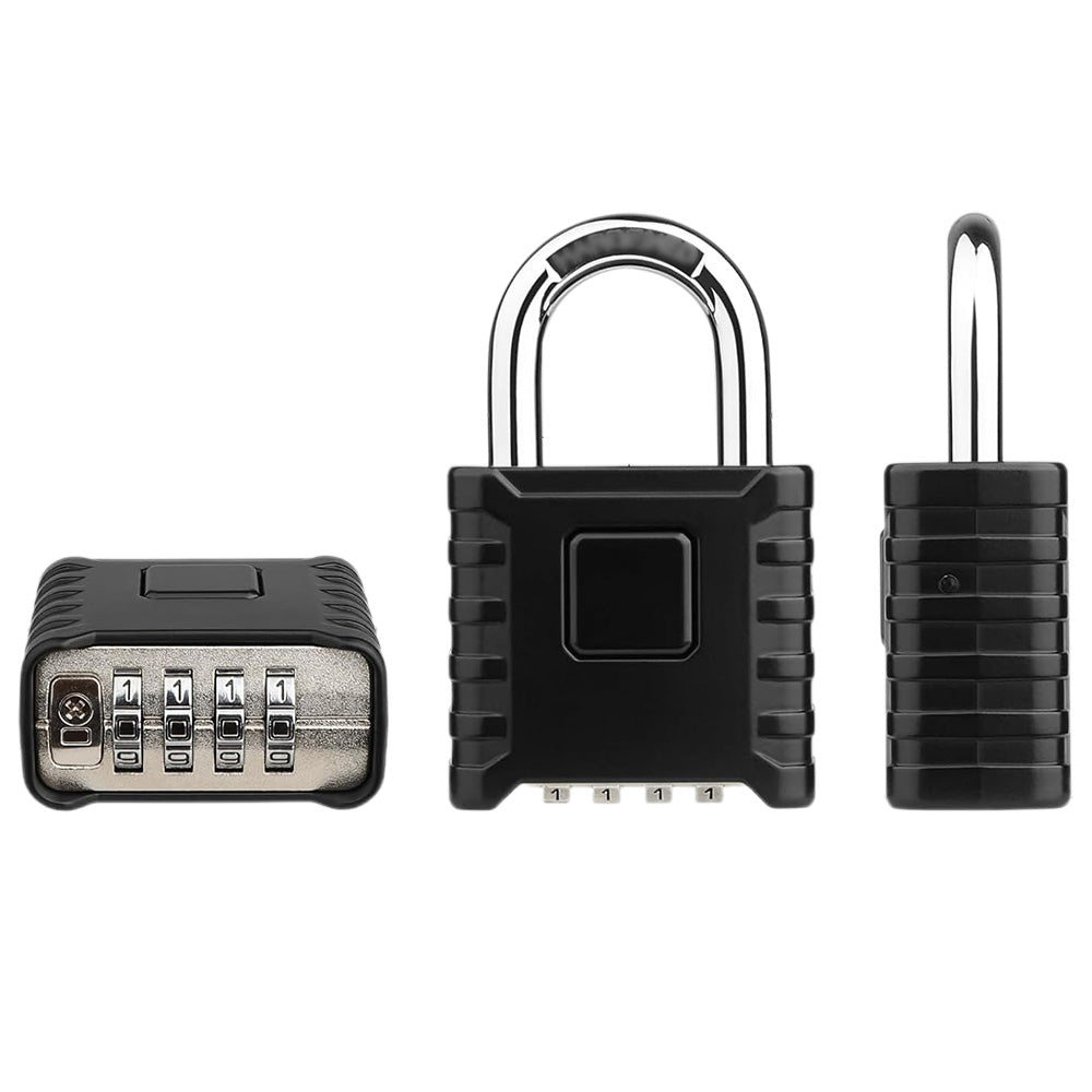 One-Touch Unlocking Heavy Duty Combination Padlock with Hidden Password Design