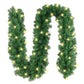 Christmas Pine Garland String Light LED Lighted Garland Artificial Pine Rattan Stairs Fireplace Decor Xmas Decoration