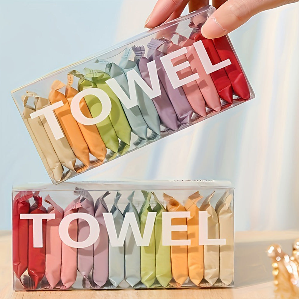 28Pcs Disposable Compressed Towels Tablet Washcloth Travel Face Wet Wipe Washcloth