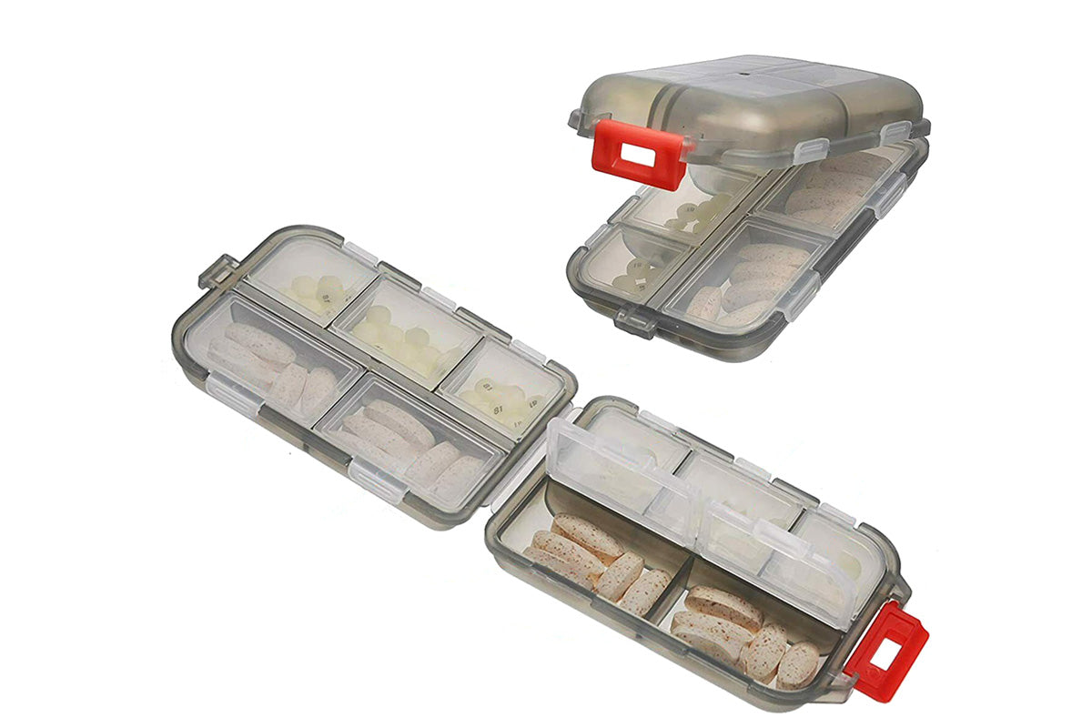 Travel Pill Boxes Pill Organizer 24 Lables 10 Grids Travel Daily Pill Container