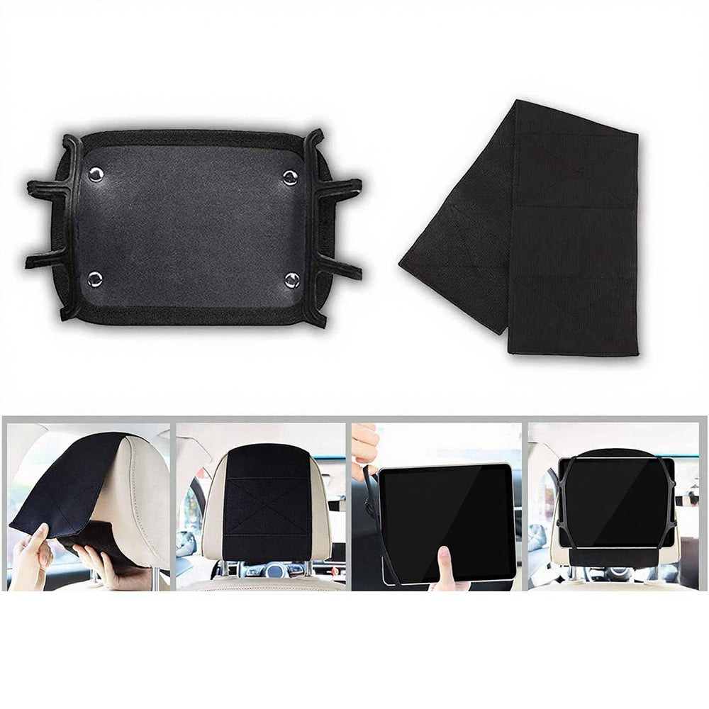 Car Headrest Tablet Holder Silicone Mount