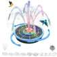 Solar Powered Floating Fountain with 12pcs Spray Heads RGB LED Bird Bath Water Fountain with 12pcs Spray Heads