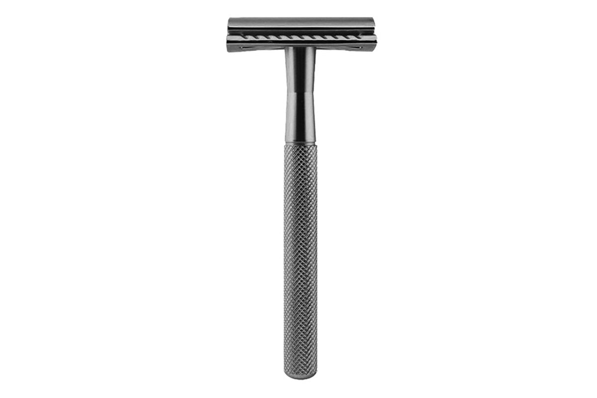 Matte Double Edge Manual Razor With 10 Blades For Men