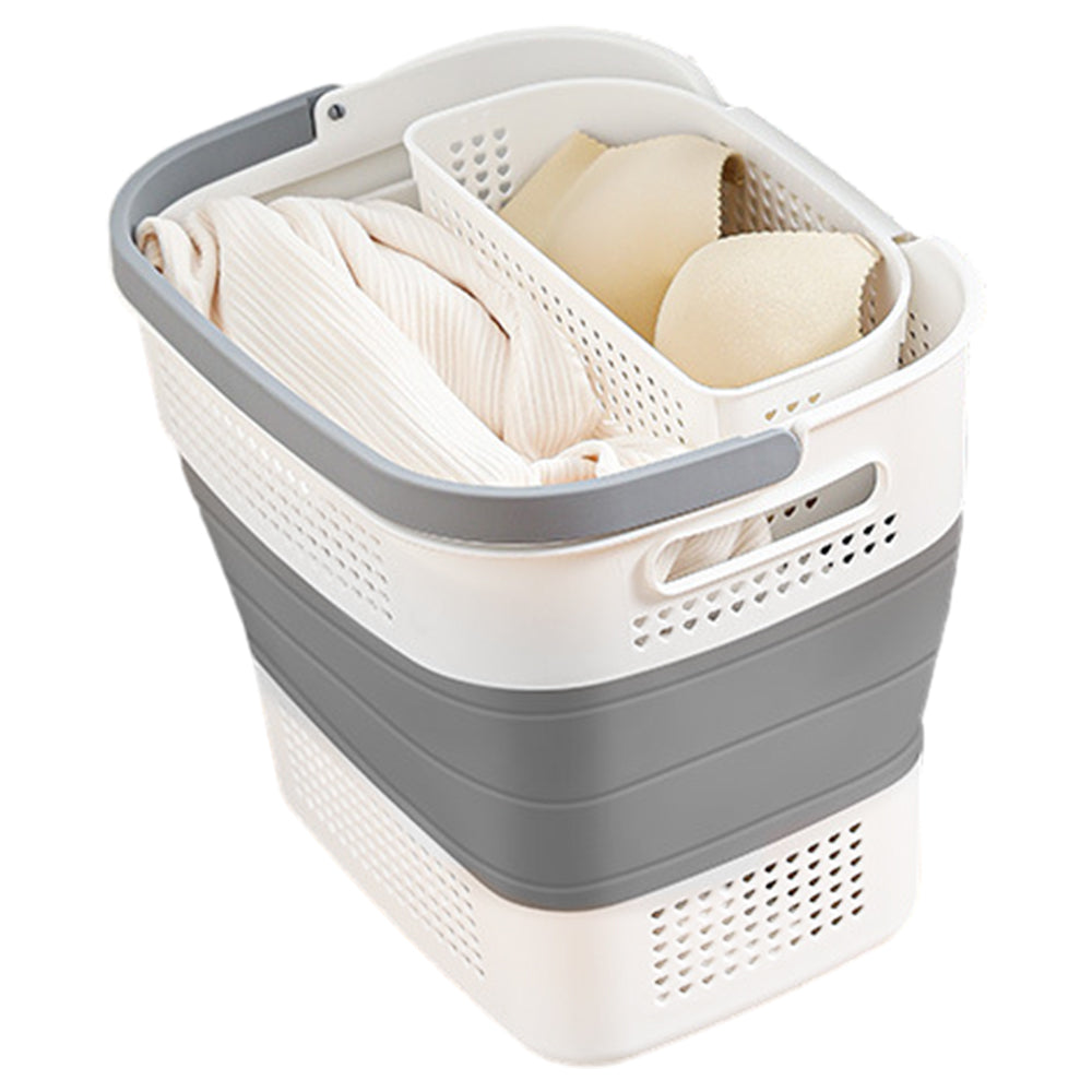35L Collapsible Laundry Basket Clothes Hamper Washing Cleaning Organizer Bin