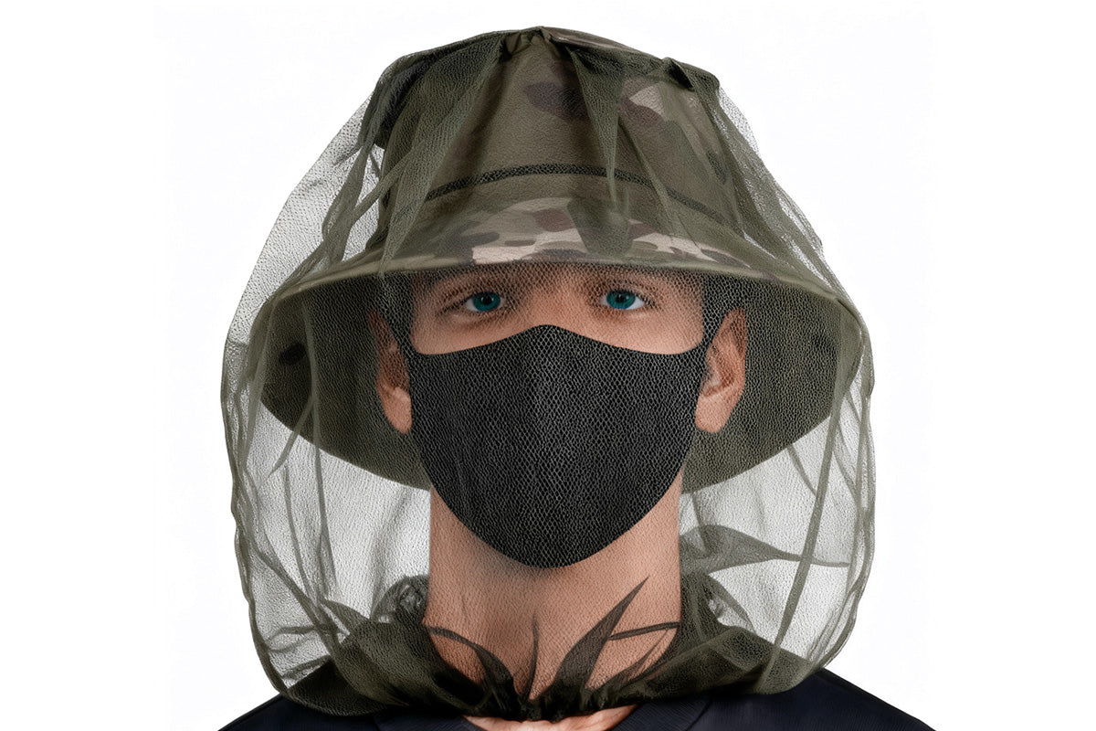 5Pcs Mosquito Head Net Bug Net Hat for Camping Hiking Fishing Gardening