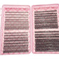 640Pcs Lash Clusters Kit Eyelashes Clusters Kit D Curl Fluffy Wispy False Eyelashes