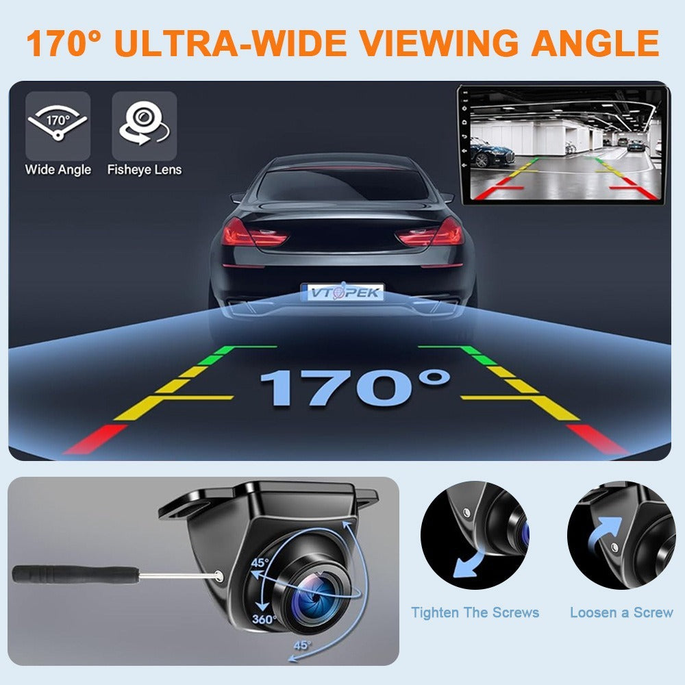 170 Degree Wide Angle Car Rear View Reverse Backup Camera with Night Vision