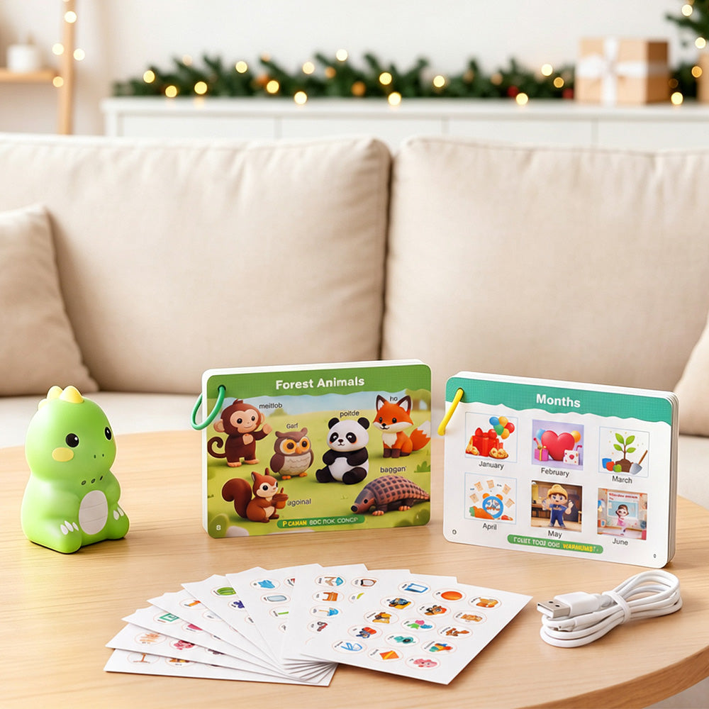 Dinosaur English Learning Touch Pen with 600 Words Cards Stickers and USB