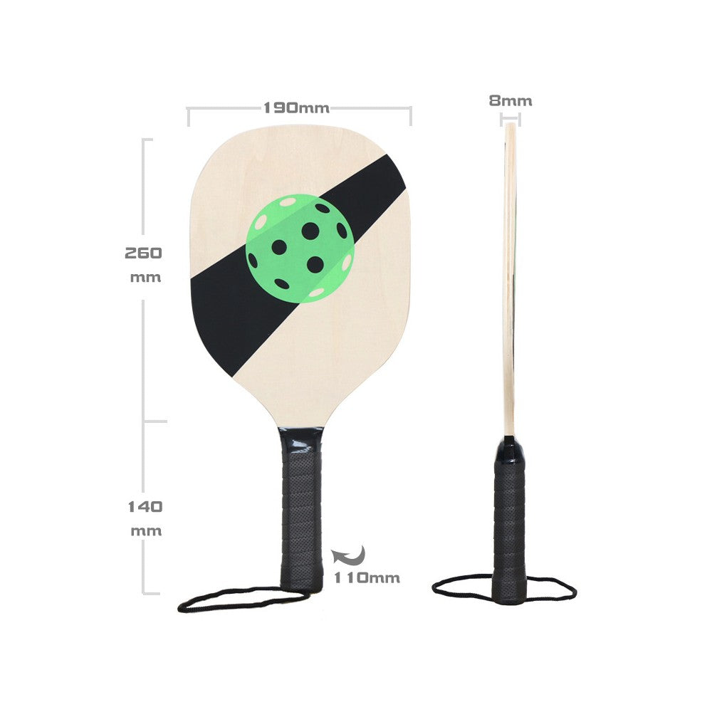 Portable Wooden Pickleball Paddle Set for Outdoor