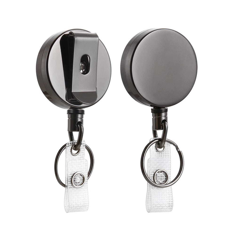 3 in 1 Retractable Key Chain Badge Holder ID Card Set for Keys Whistle