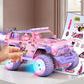 Remote Control Car with Color Lights Stickers Rechargeable Off Road Truck for Home Outdoor