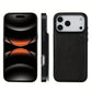 Leather Wallet Case for iPhone 17 Series Double Secure Flip Closure Full Body Drop Defense-Black