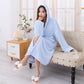 Towelling Wrap Hooded Bathrobe