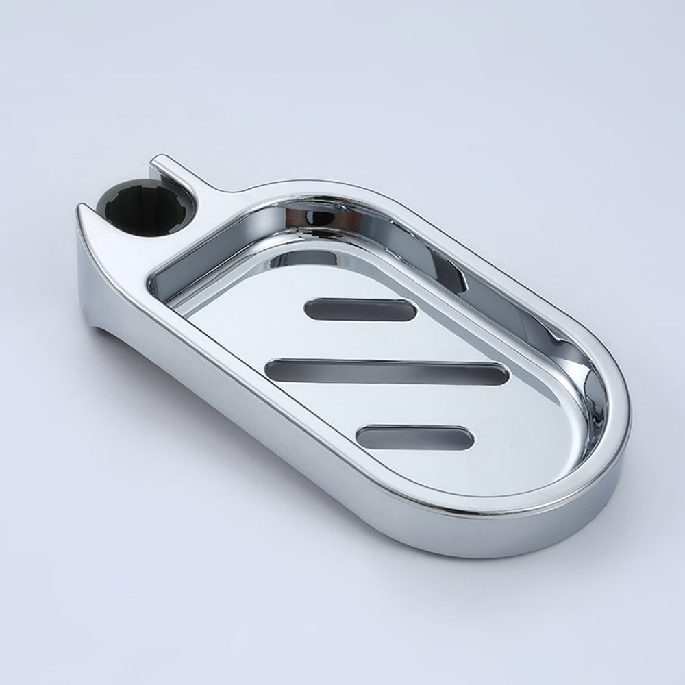 Adjustable Sliding Shower Rail Soap Dish Holder for 25cm Tubes