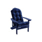 High Back Patio Adirondack Lounge Chair Pad