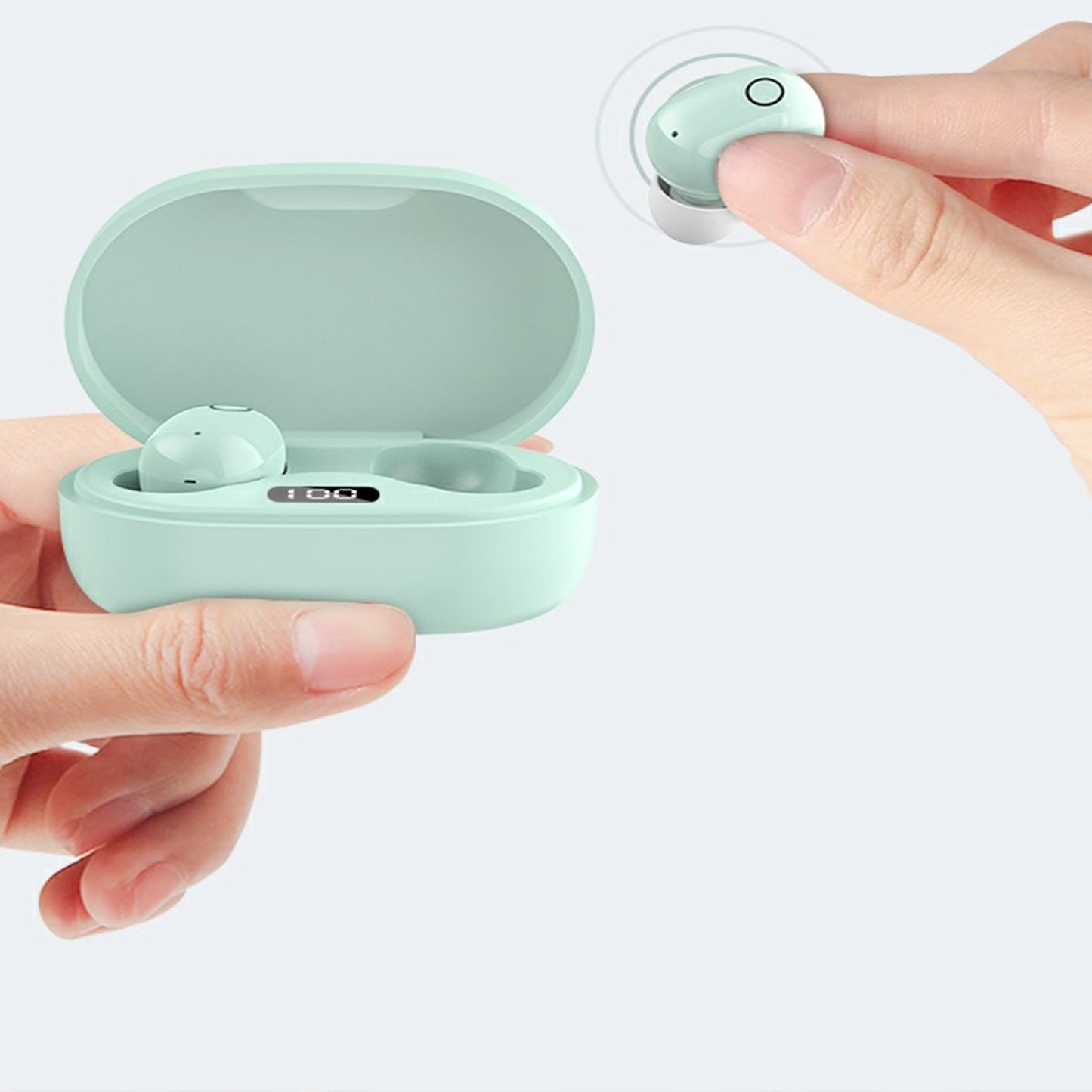 TWS Wireless 5.0 Bluetooth Mini in-Ear Touch Control Earbuds